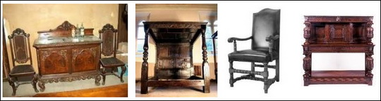 Фото мебели Английский стиль мебели 17 столетия ( Якобианский стиль)