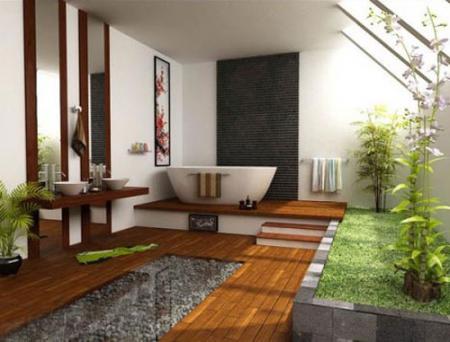 Дизайн ванной комнаты в японском или китайском стиле - Ванная комната дизайн фото фото