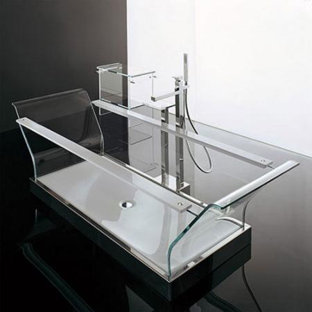 Дизайн стеклянной ванны - Ванная комната дизайн фото фото