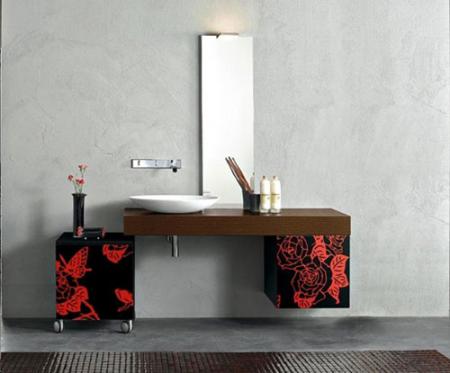 Дизайн современного умывального столика - Ванная комната дизайн фото фото