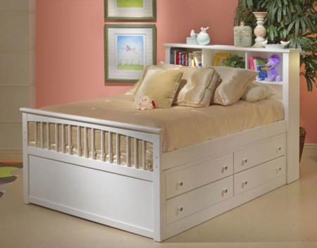 Красивая кровать с ящиками для хранения вещей - Мебель для детской комнаты фото