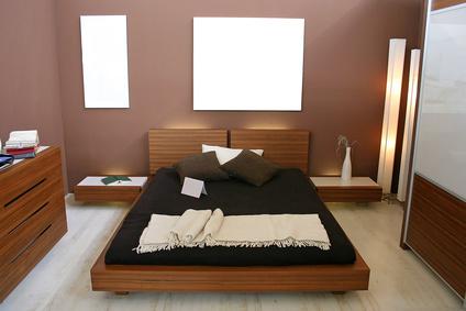 Современная минималистичная спальня - Дизайн интерьера спальни и мебель фото