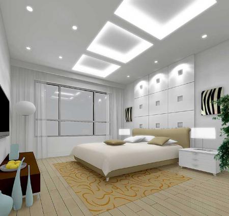 Дизайн спальни в белоснежных тонах - Дизайн интерьера спальни и мебель фото