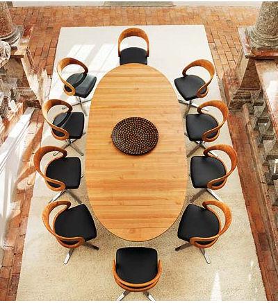 Современная мебель столовой Team 7 - набор столовый Girado - Обеденная комната, столы и прочая мебель фото