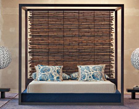Зеленая кровать от Gervasoni - кровати Otto из бамбука - Разное фото