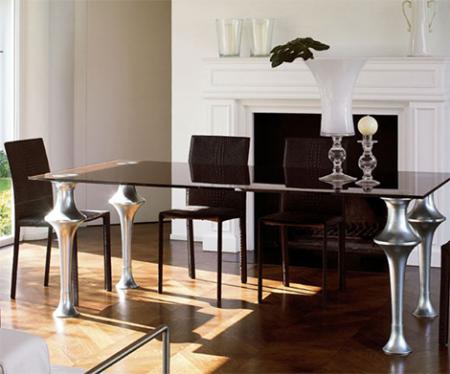 Дизайн Colico - стол Artu в серебре