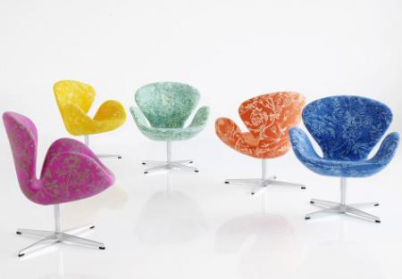 Кресло-лебедь и диван Arne Jacobsen от Fritz Hansen