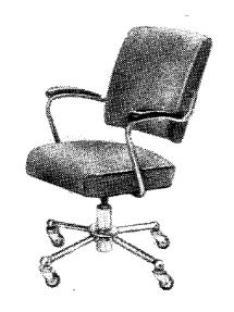 Кресло рабочее,  вращающееся на металлическом каркасе - Технология изготовления мягкой мебели на каркасах из металла