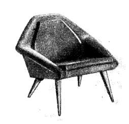 Мебель с каркасами из синтетических материалов, Кресло для отдыха с каркасом из пенополистирола