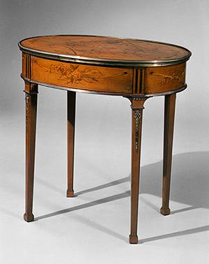 мебель Абрахам и Давид Рёнтген - овальный столик