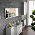 Ванная комната дизайн фото - Серо-белый дизайн ванной комнаты