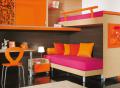 Мебель для детской комнаты - Яркий дизайн детской комнаты с двухярусной кроватью