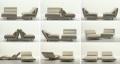 Двухместный диван из поворотных кресел от Futura - Le Vele диван: дизайн в движении